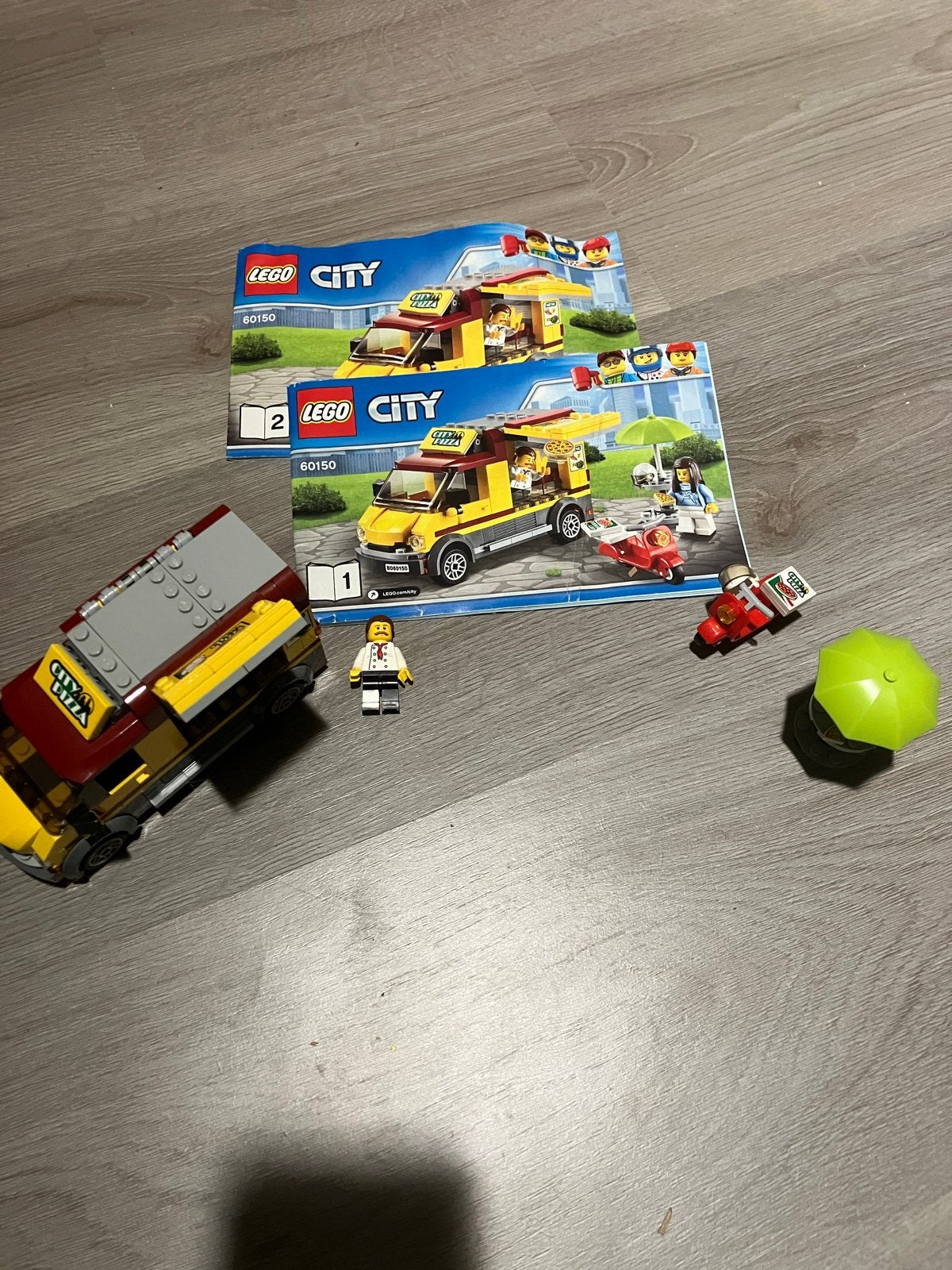 Lego City Pizza Van 60150 met Minifiguur, Lego, Ophalen of Verzenden, Complete set, Inclusief instructies