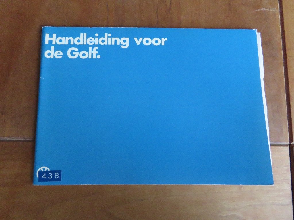 Instructieboek VW Golf, VW Golf Cabrio, VW Turbodiesel 1982, Ophalen of Verzenden