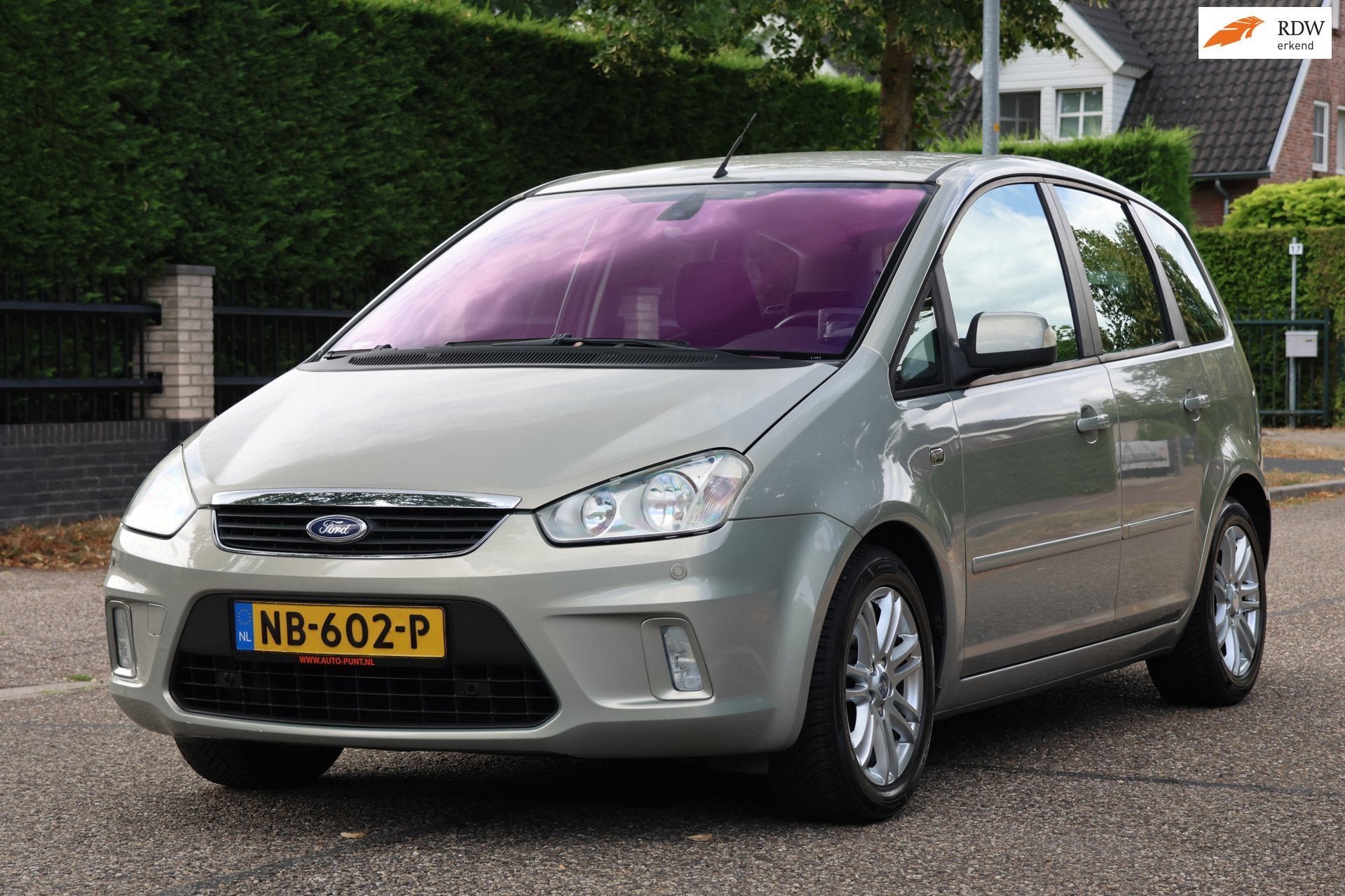 Ford C-Max 2.0-16V Ghia | AUTOMAAT | NAVI | CLIMA | CRUISE |, Auto's, Ford, Gebruikt, Leder, Bedrijf, 695 kg