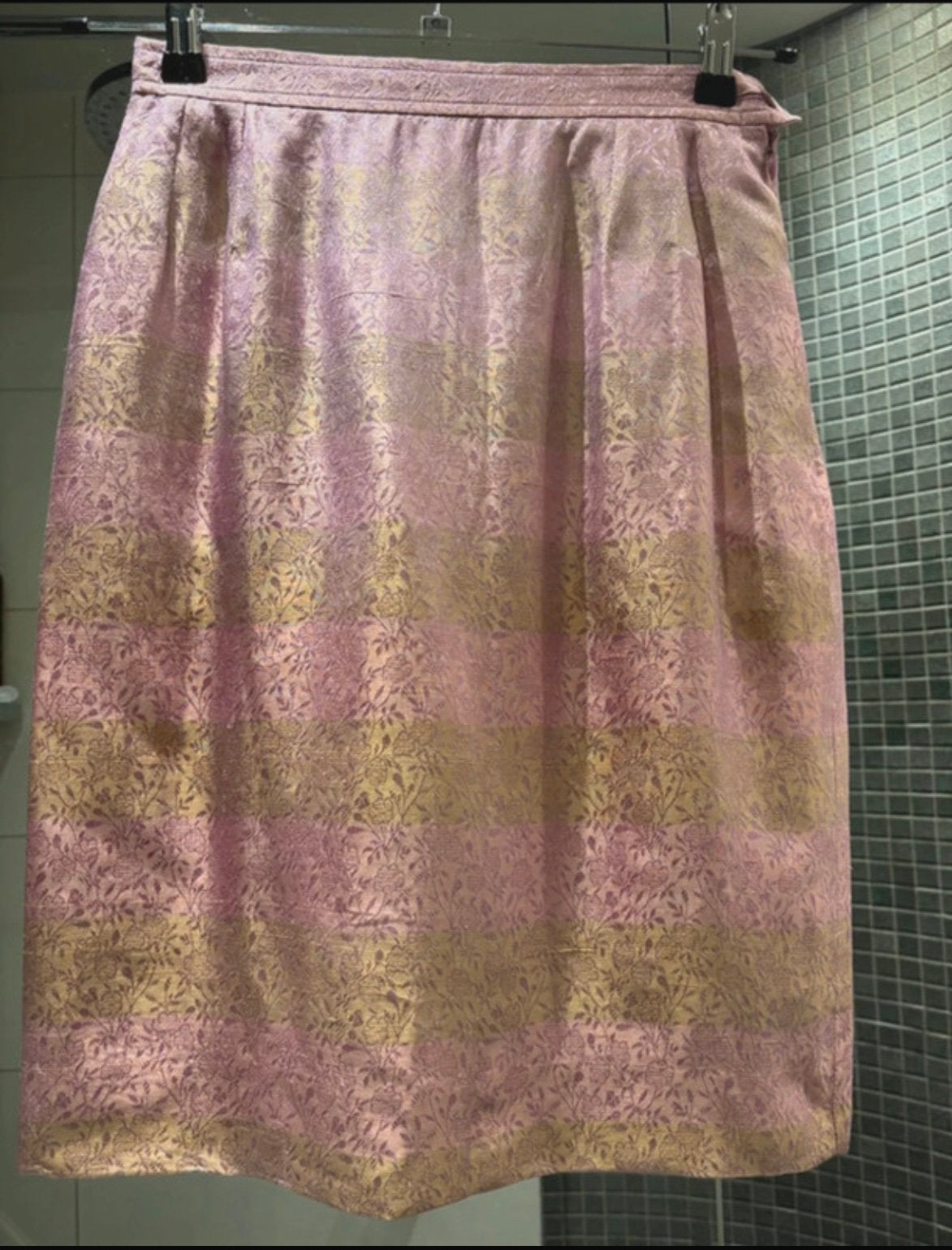 Vintage  Yves Saint Laurent Silk Rok, Ophalen of Verzenden, Roze, Maat 34 (XS) of kleiner, Gedragen