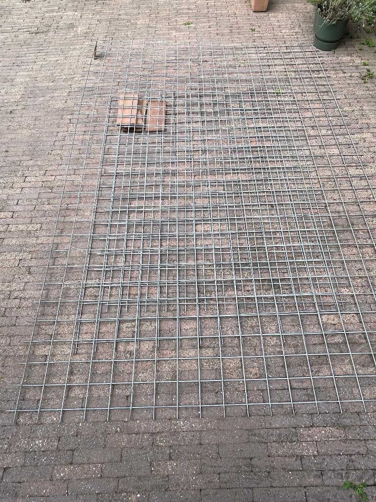 3 x metalen tuinroosters voor schutting (bijv. voor klimop), Ophalen, Minder dan 3 meter, IJzer, 1 tot 2 meter