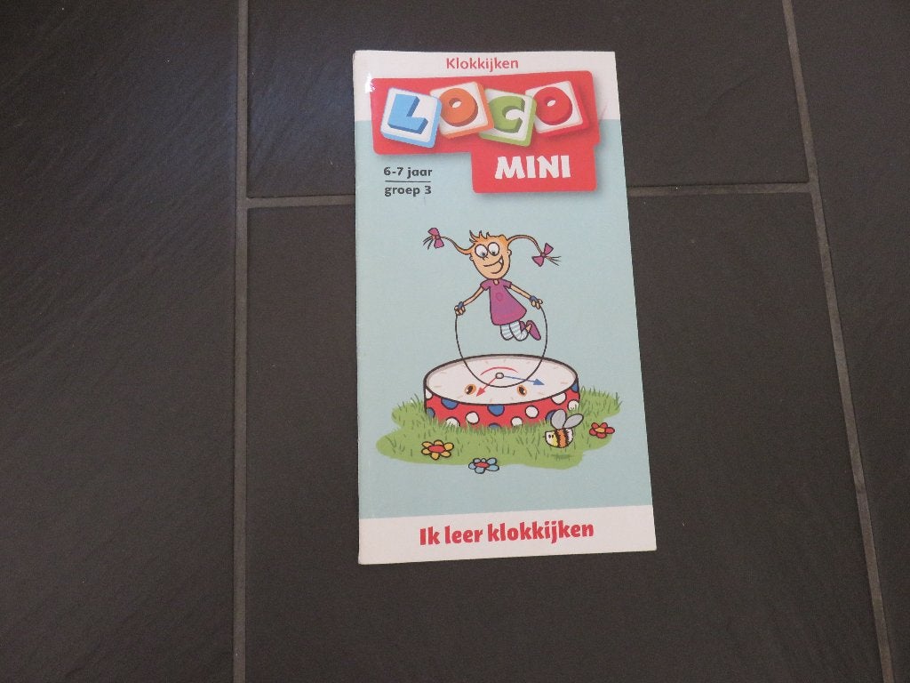 Mini loco boekje klokkijken 6-7 jaar, groep 3., Ophalen of Verzenden, Zo goed als nieuw, Puzzelen