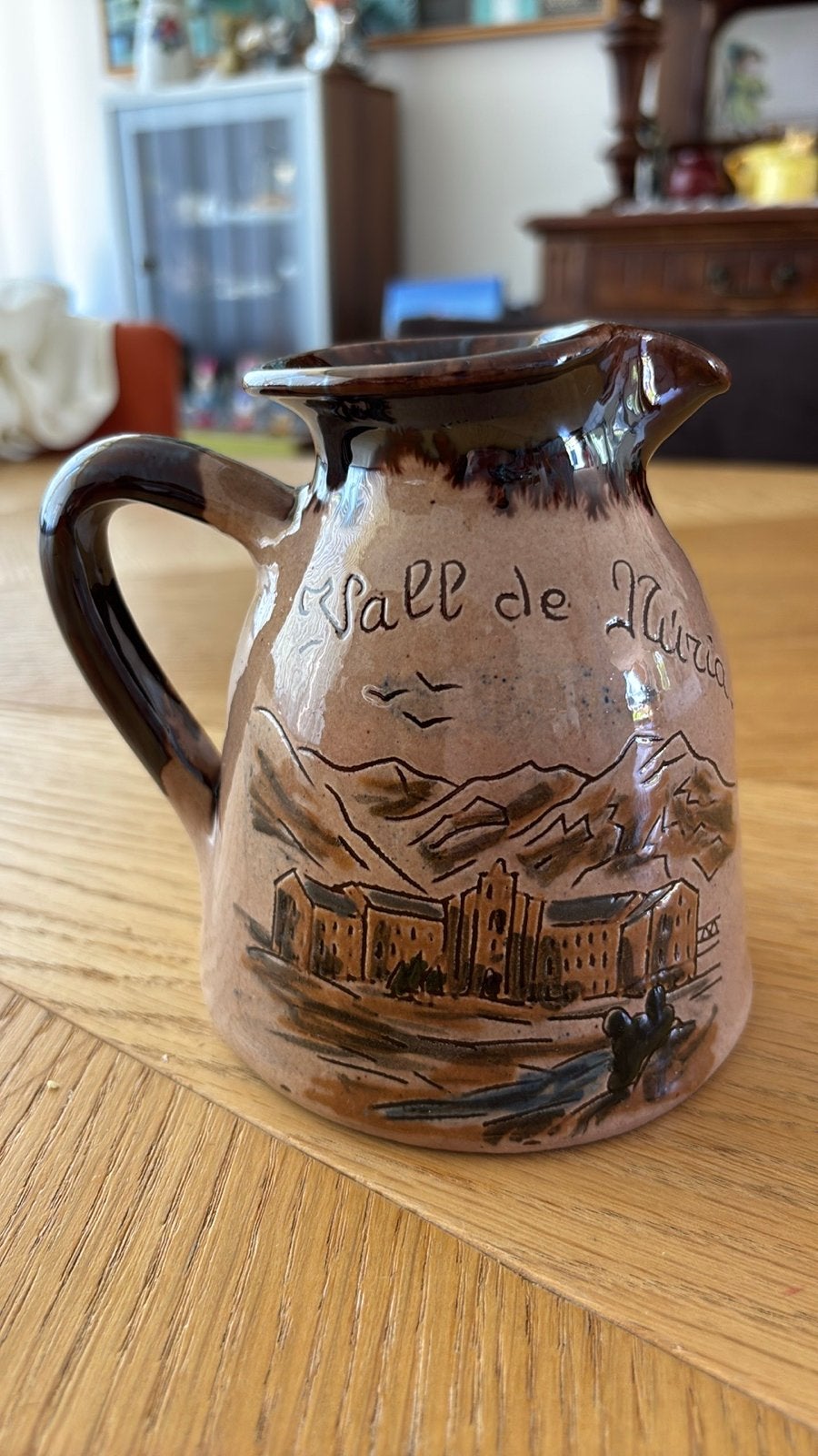 Vintage aardewerken kan 'Vall de Nuria' - Spanje, Ophalen of Verzenden