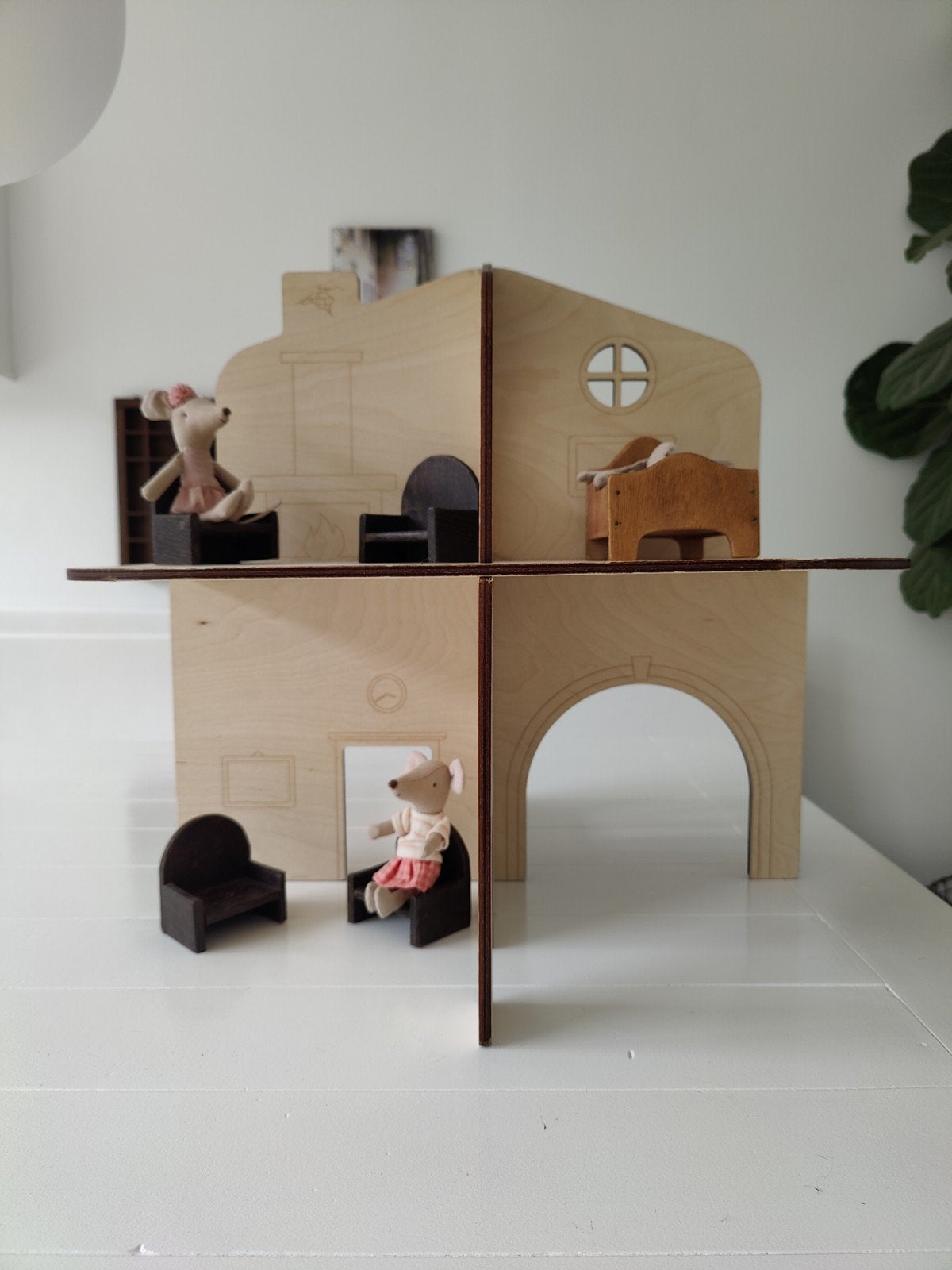 mamatoyz meeneem poppenhuis / demontabel, Ophalen of Verzenden, Poppenhuis