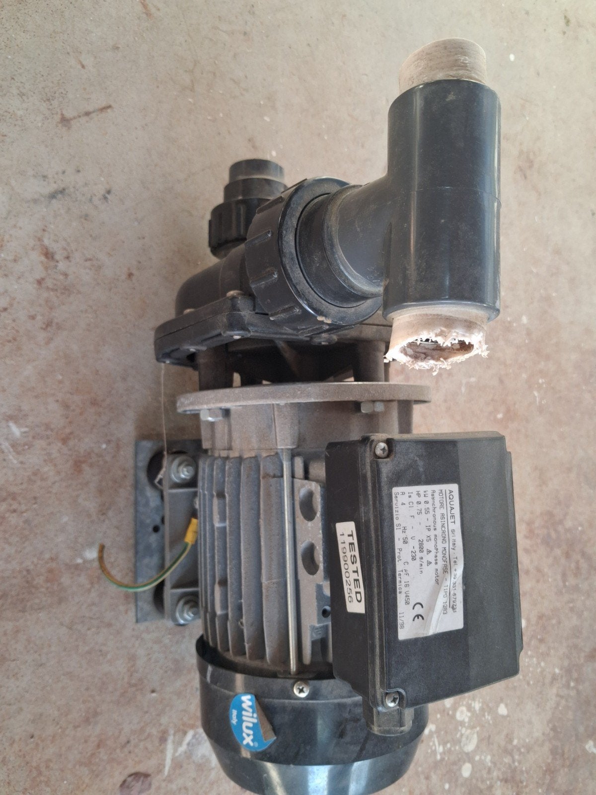 Waterpomp voor Jacuzzi - Aquajet 0.75 HP, Ophalen, Gebruikt, Elektrisch, Overige typen