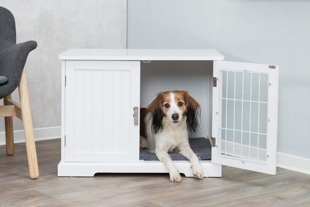 Trixie Home - Hondenhuis/ hondenmand voor hond/ kat - Wit, Ophalen, Zo goed als nieuw, Overige