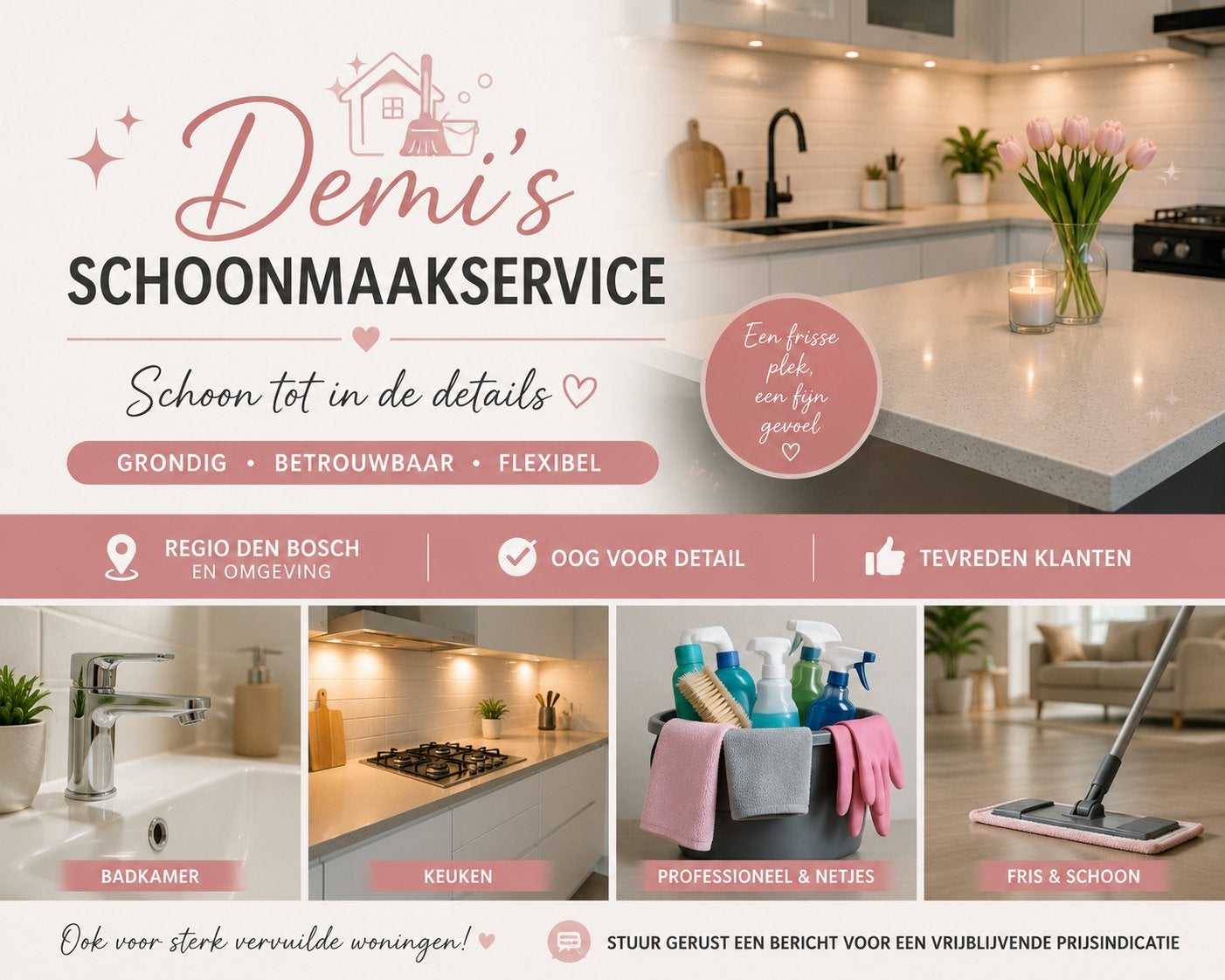 Schoonmaken, Schoonmaken woning