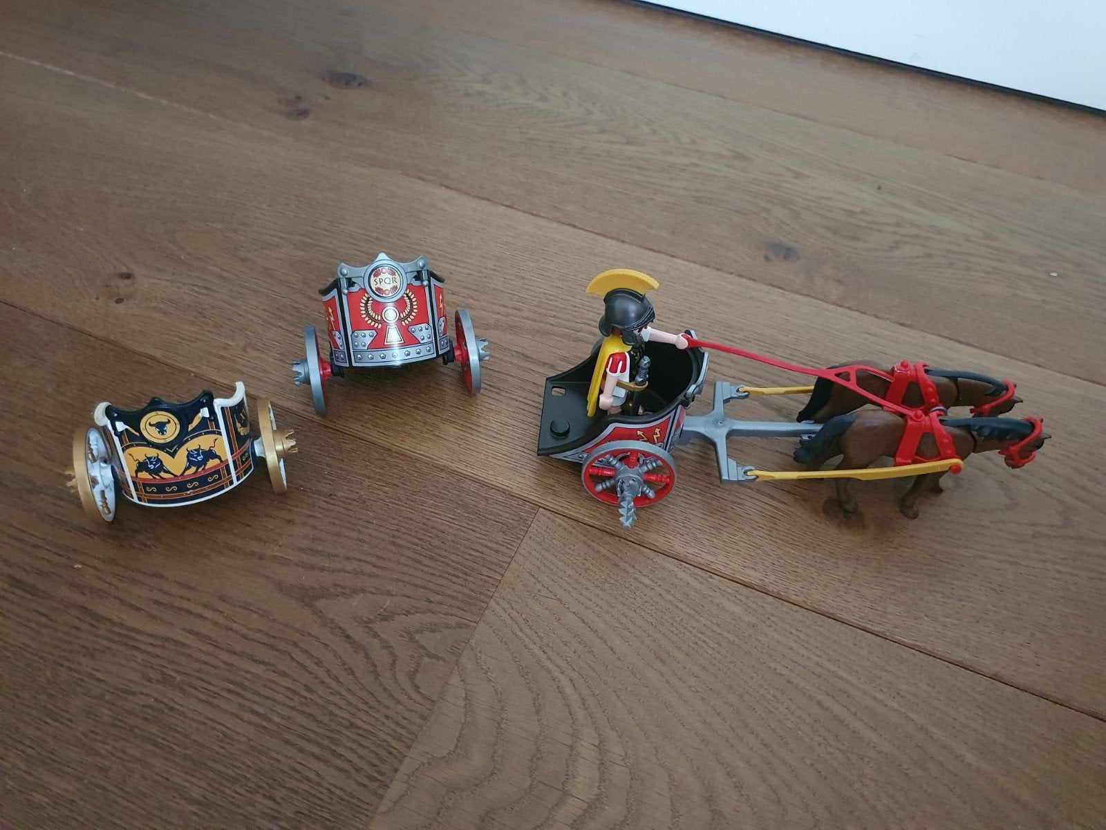 Complete Playmobil history Romeinse strijdwagen set 5391, Gebruikt, Complete set, Voertuig, Historisch