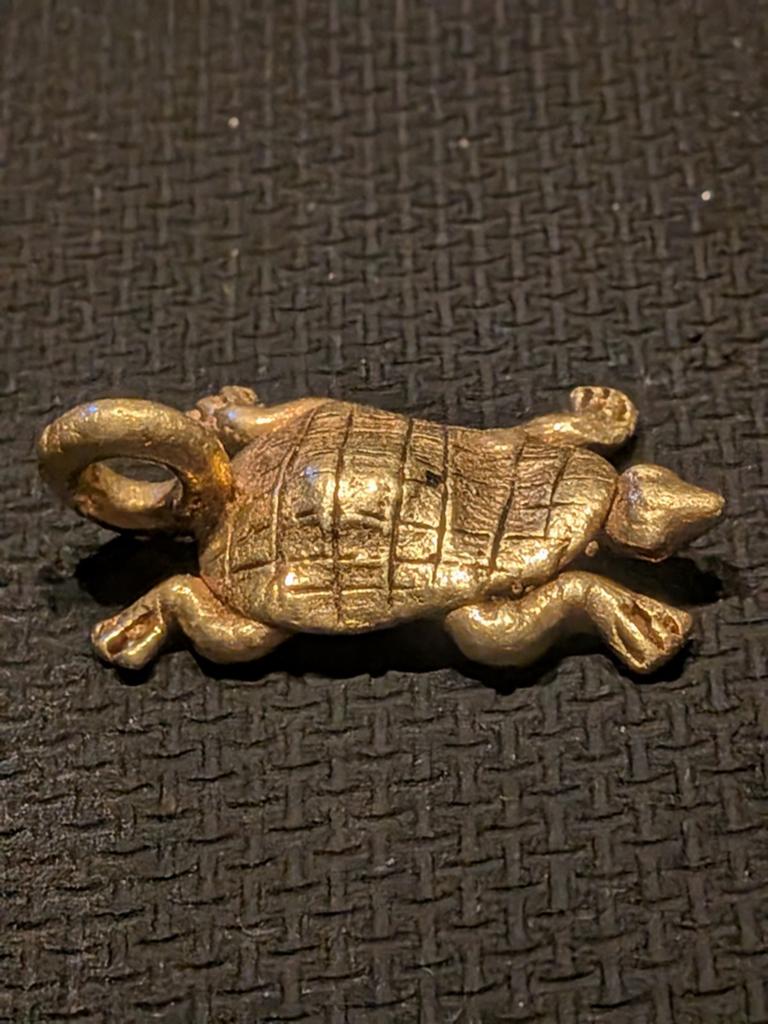 Vintage Gouden Schildpad Hanger - Uniek Design, Ophalen of Verzenden