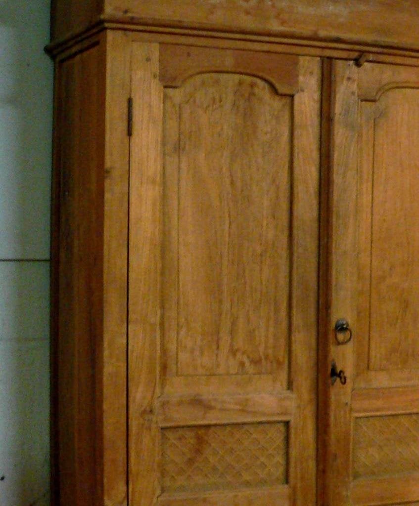 Antieke kast hout landelijk Java Indonesie KA31 teak Indie, Antiek en Kunst, Ophalen of Verzenden