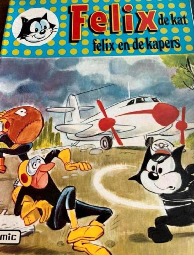 Felix de Kat - Felix en de Kapers (deel 6, 1973), Eén stripboek, Ophalen of Verzenden, Gelezen