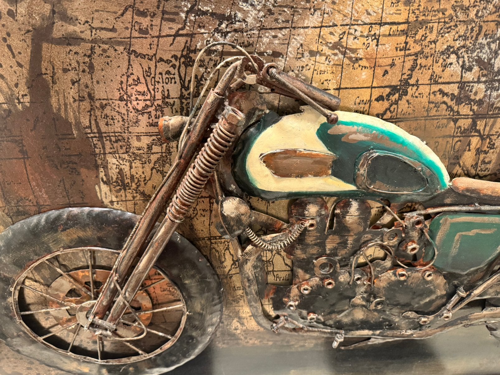 Metalen 3D schilderij, Ophalen