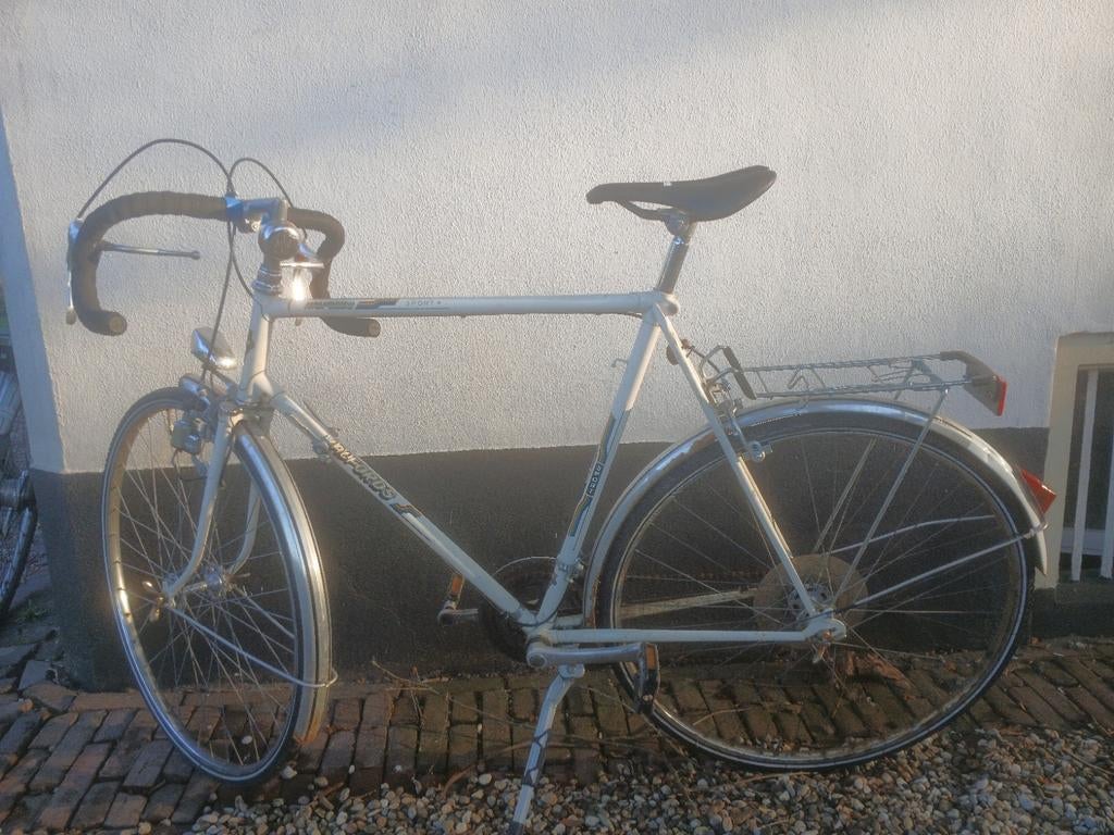 Vintage Halfords Sporta racefiets - Wit, Gebruikt, Velgrem, 53 tot 57 cm, Ophalen