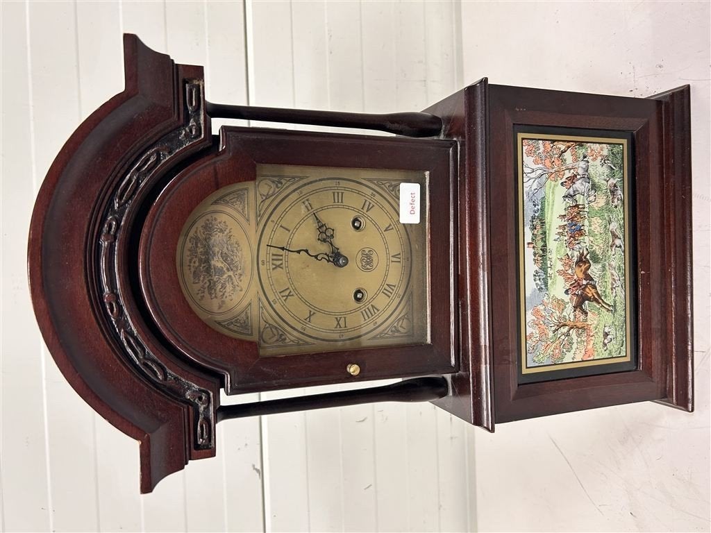 A7428. The Old Berkshire Hunt Foxhound Clock, Jacob Keijzer, Ophalen of Verzenden, Gebruikt, Wandklok