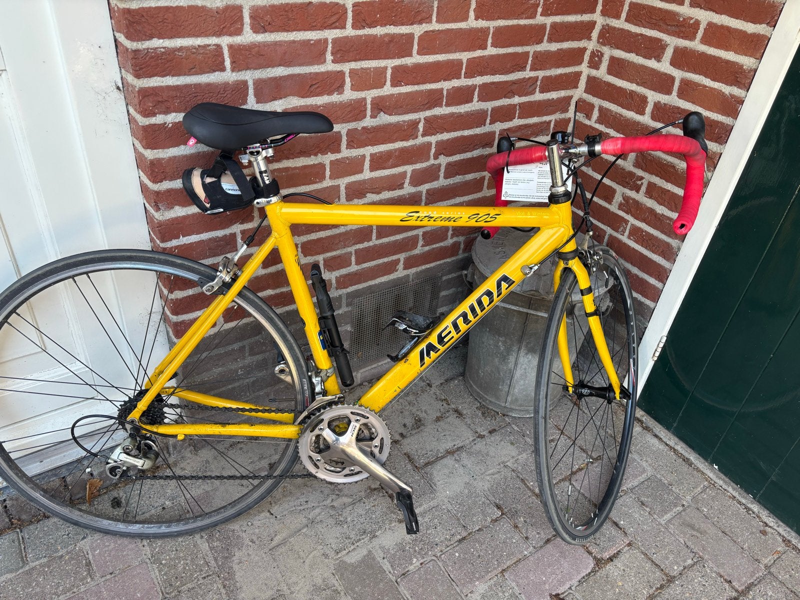 Merida Extreme 905 racefiets - Geel, Shimano 105, Fietsen en Brommers, 28 inch, Gebruikt, Velgrem, Aluminium