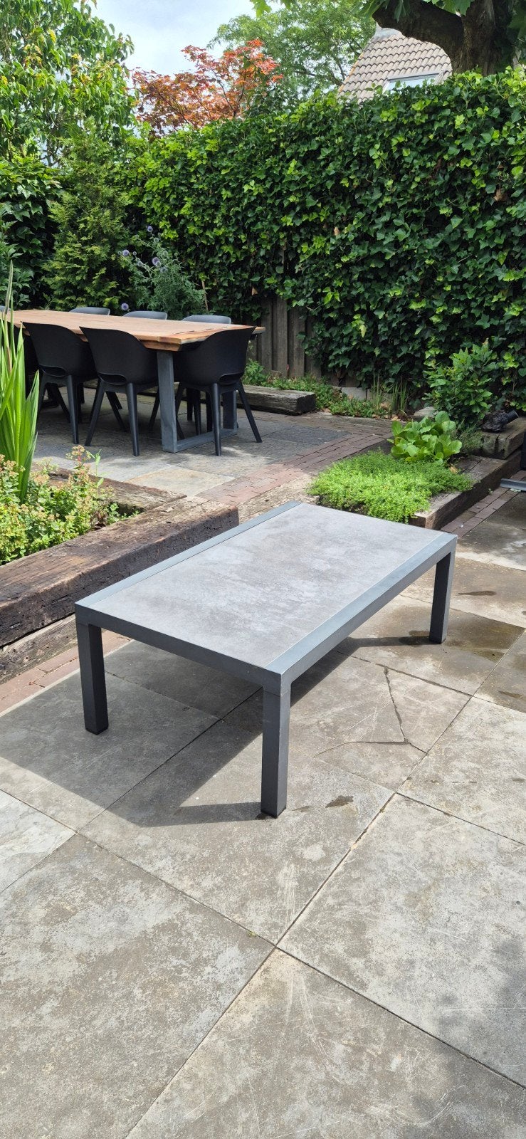 (Salon) tuintafel, Ophalen, Rechthoekig, Aluminium