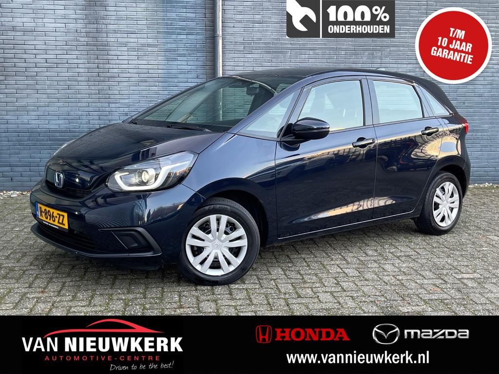 HONDA Jazz 1.5 e:HEV 109pk Hybrid Automaat Comfort | Adaptie, Auto's, Honda, 12 maanden, Stof, Blauw, Origineel Nederlands