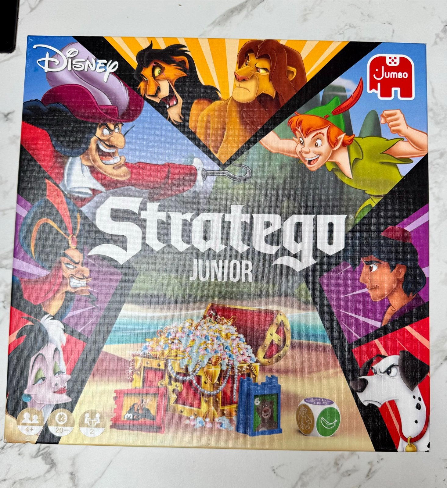 Disney Stratego Junior Bordspel - Zo goed als nieuw, Een of twee spelers, Ophalen of Verzenden, Zo goed als nieuw