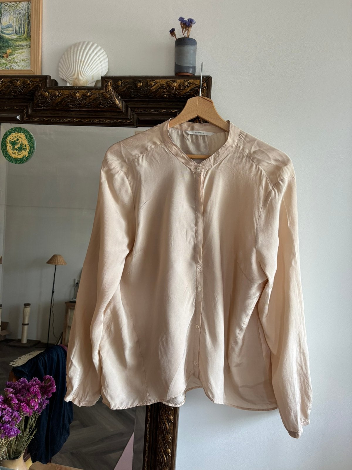 Humanoid blouse 38/40, Ophalen of Verzenden, Zo goed als nieuw, Maat 38/40 (M), Beige
