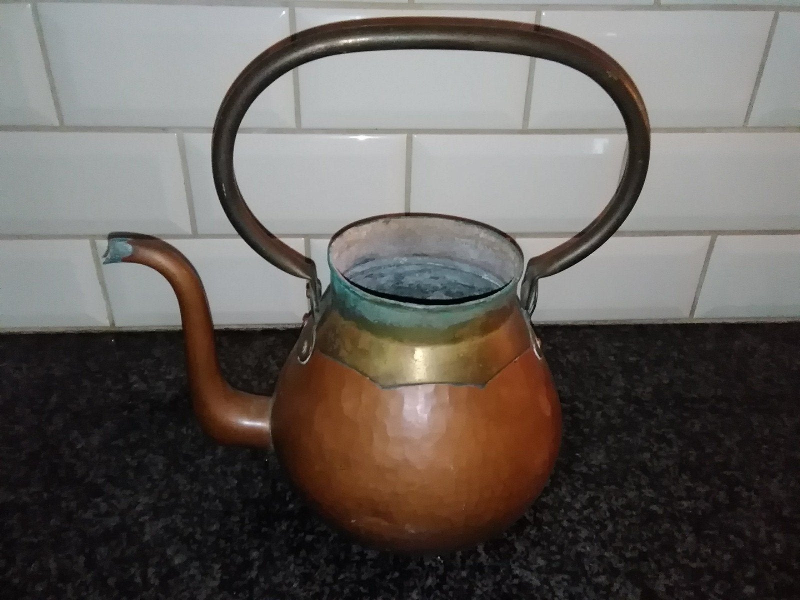 Antiek koperen keteltje., Ophalen of Verzenden