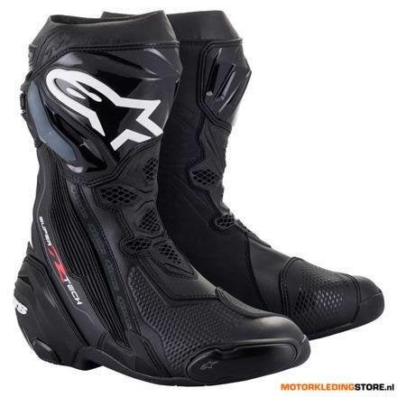 Alpinestars Supertech R Motorlaarzen, Zwart, Motoren, Kleding | Motorkleding, Ophalen of Verzenden, Nieuw met kaartje