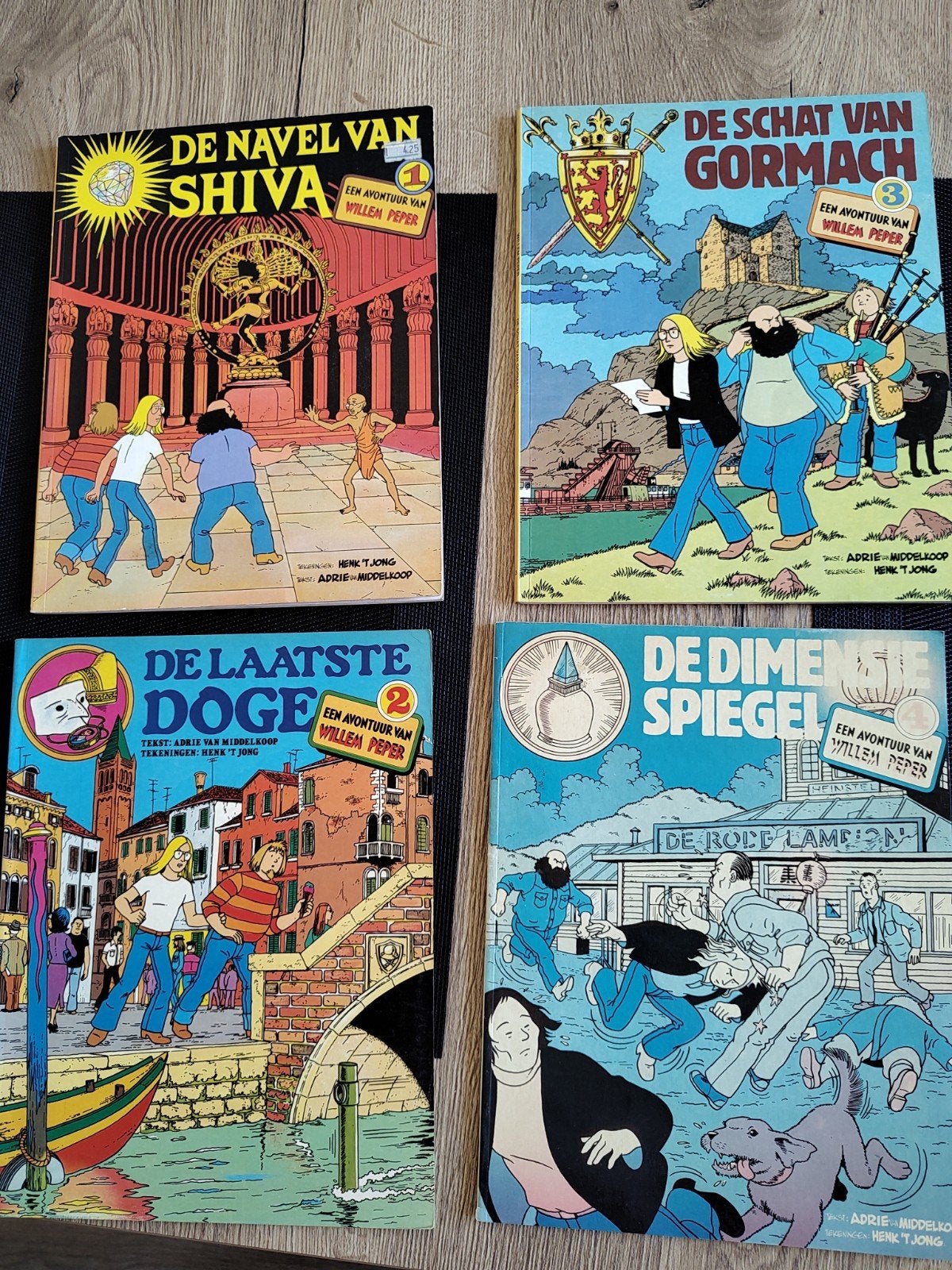 Willem Peper stripboeken - 4 delen, Ophalen of Verzenden