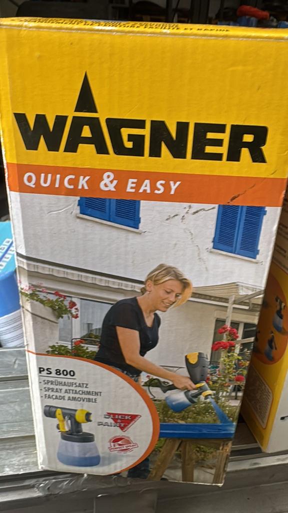 Wagner PS 800 Verfspuit en WallPerfect W 995 Verfroller, Ophalen of Verzenden, Gebruikt, Verfspuit of Verfpomp