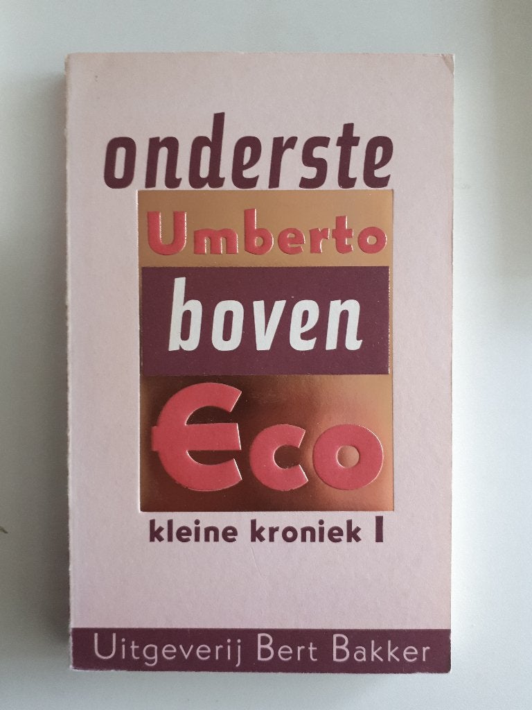 Umberto Eco - Ondersteboven, Ophalen of Verzenden, Zo goed als nieuw, Europa overig