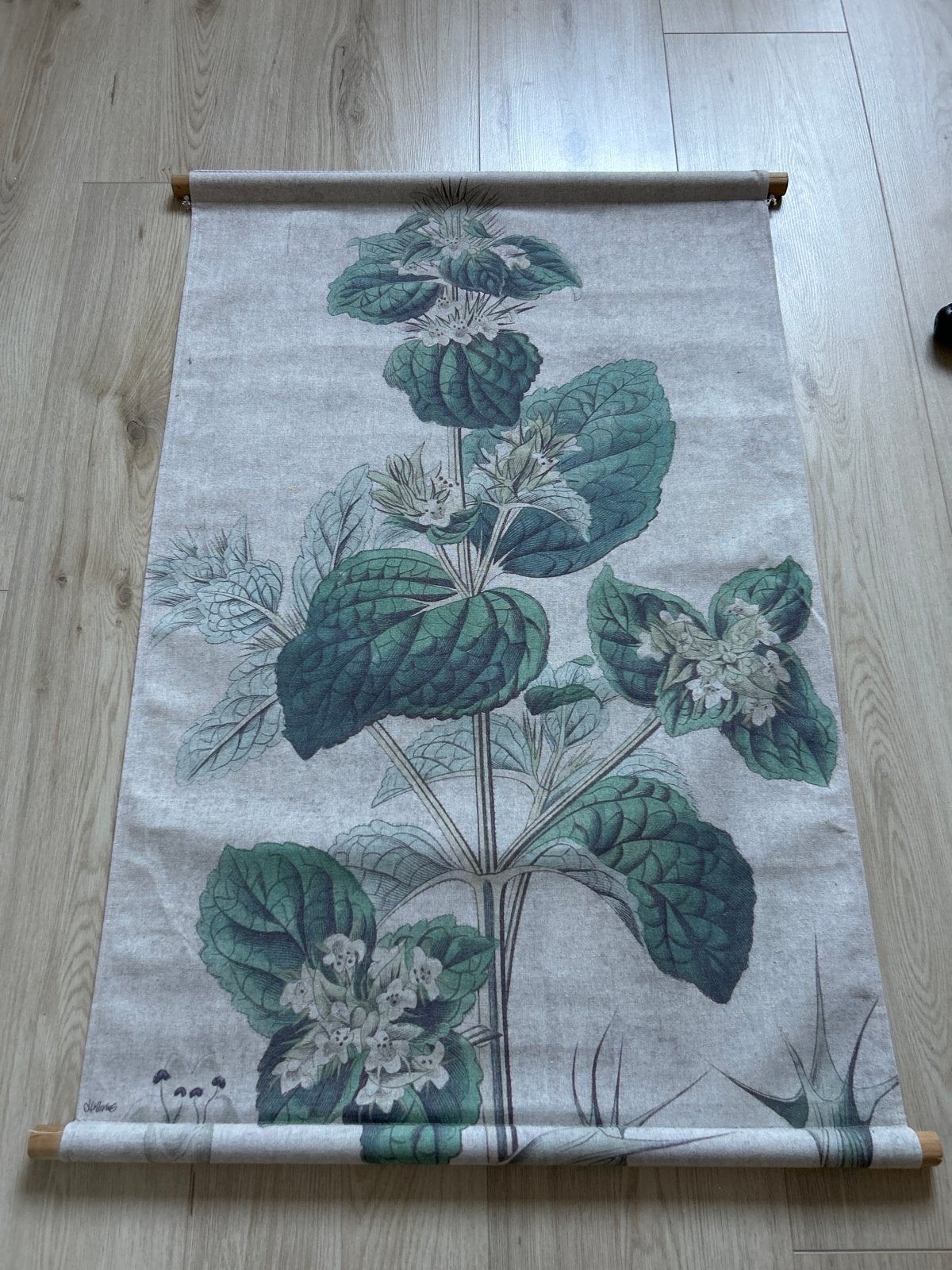 HKliving Wanddecoratie Doek - Flora Thema (106x69 cm), Ophalen, Zo goed als nieuw, Botanisch, Wandkleed