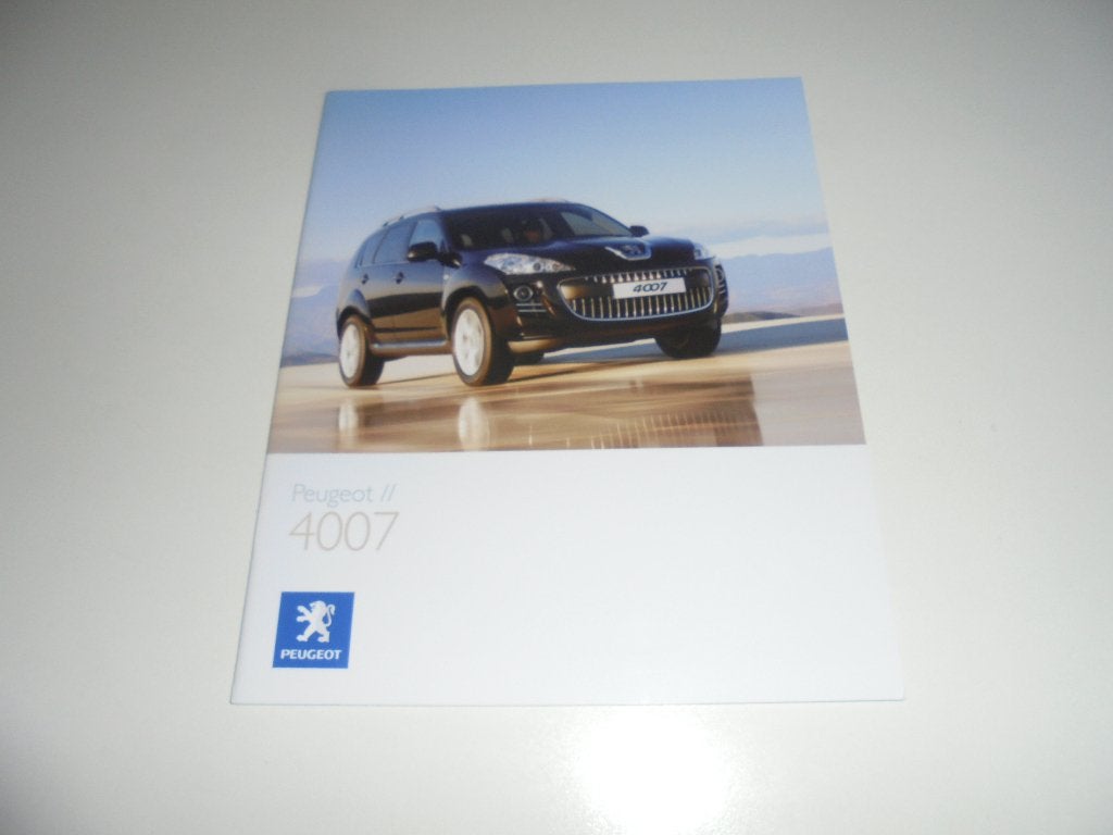 brochure Peugeot 4007 modellen 2009, Ophalen of Verzenden, Nieuw, Peugeot
