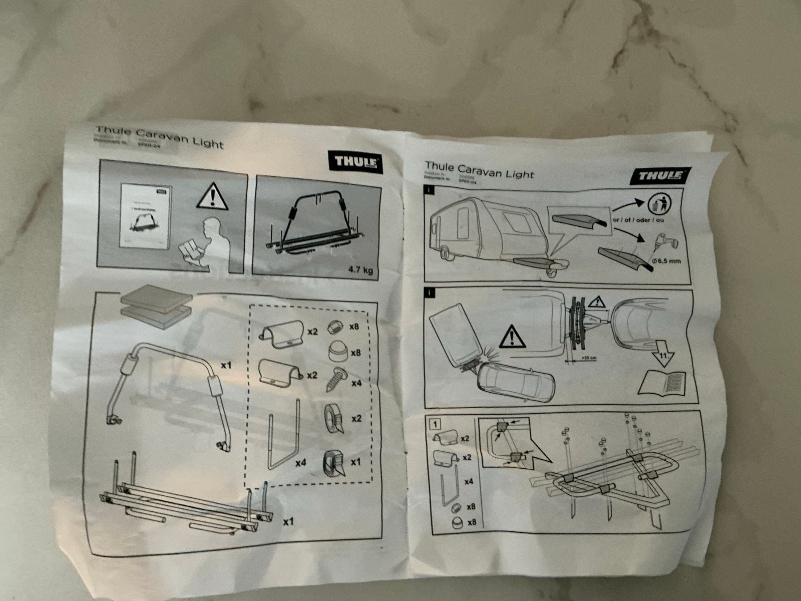 Thule Caravan Light fietsendrager voor 2 fietsen, Ophalen, 2 fietsen, Nieuw, Achterklepdrager