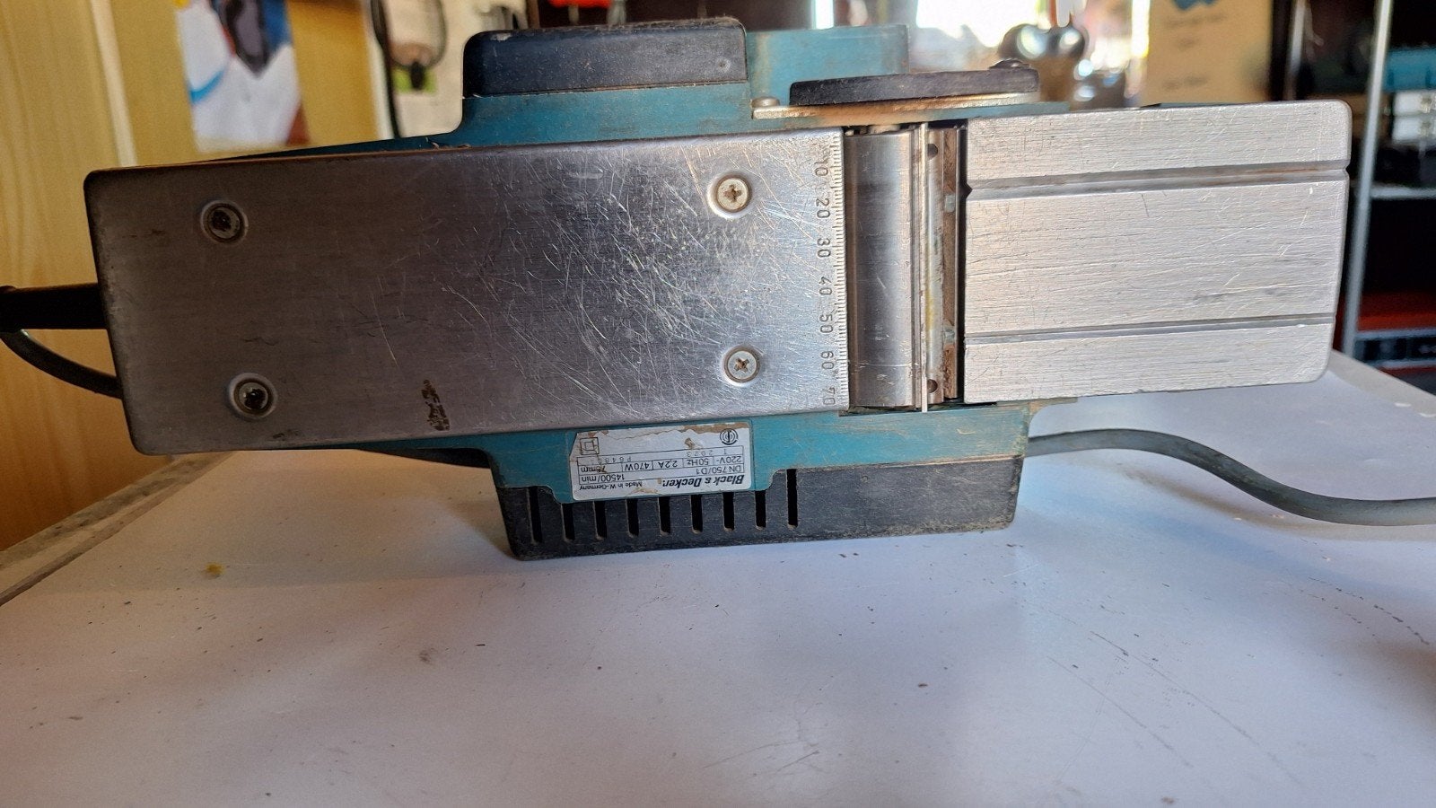 elektrische schaafmachine, Doe-het-zelf en Verbouw, Schaafmachines, Ophalen of Verzenden, Zo goed als nieuw, Elektrisch