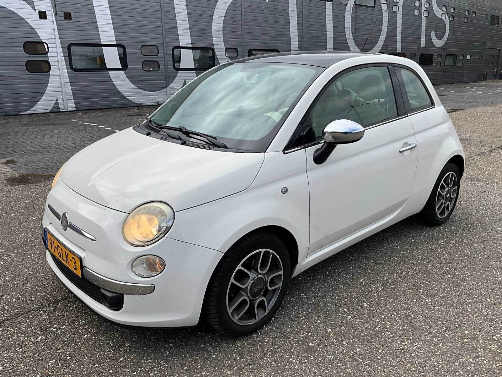 2008 Fiat 500 1.4-16V Lounge Personenauto 91-GLK-3, Gebruikt, 31 €/maand, Bedrijf, Handgeschakeld