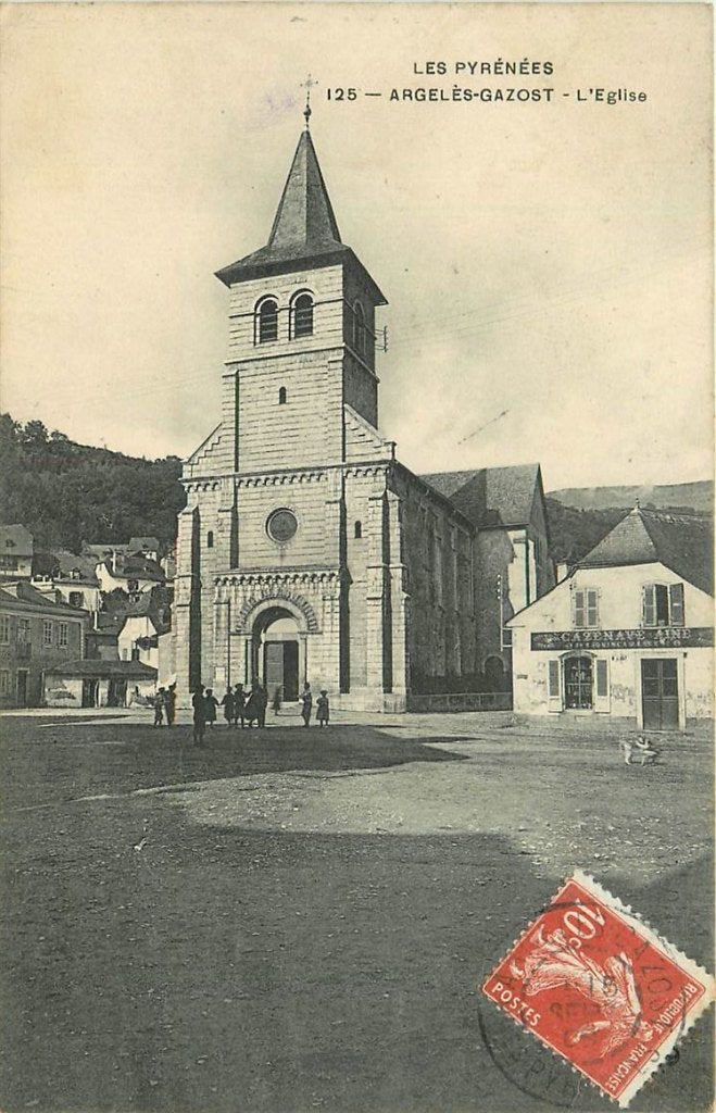 379-042-013 Argeles Gazost  l Eglise, Verzenden, Voor 1920, Frankrijk