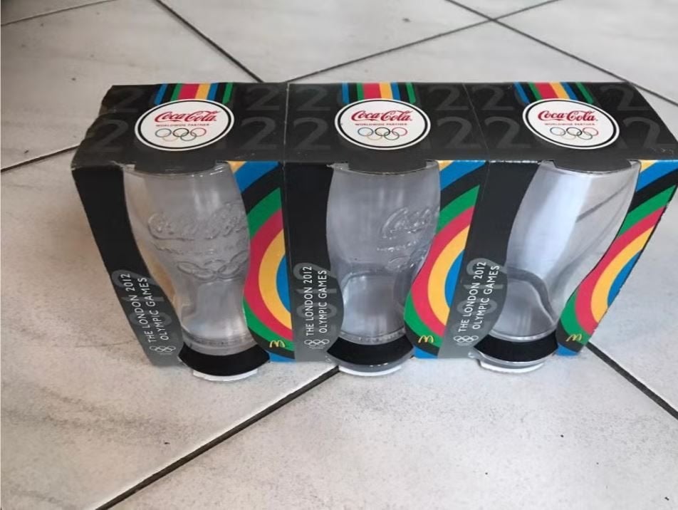 3x CocaCola glazen, Ophalen of Verzenden, Nieuw, Frisdrankglas