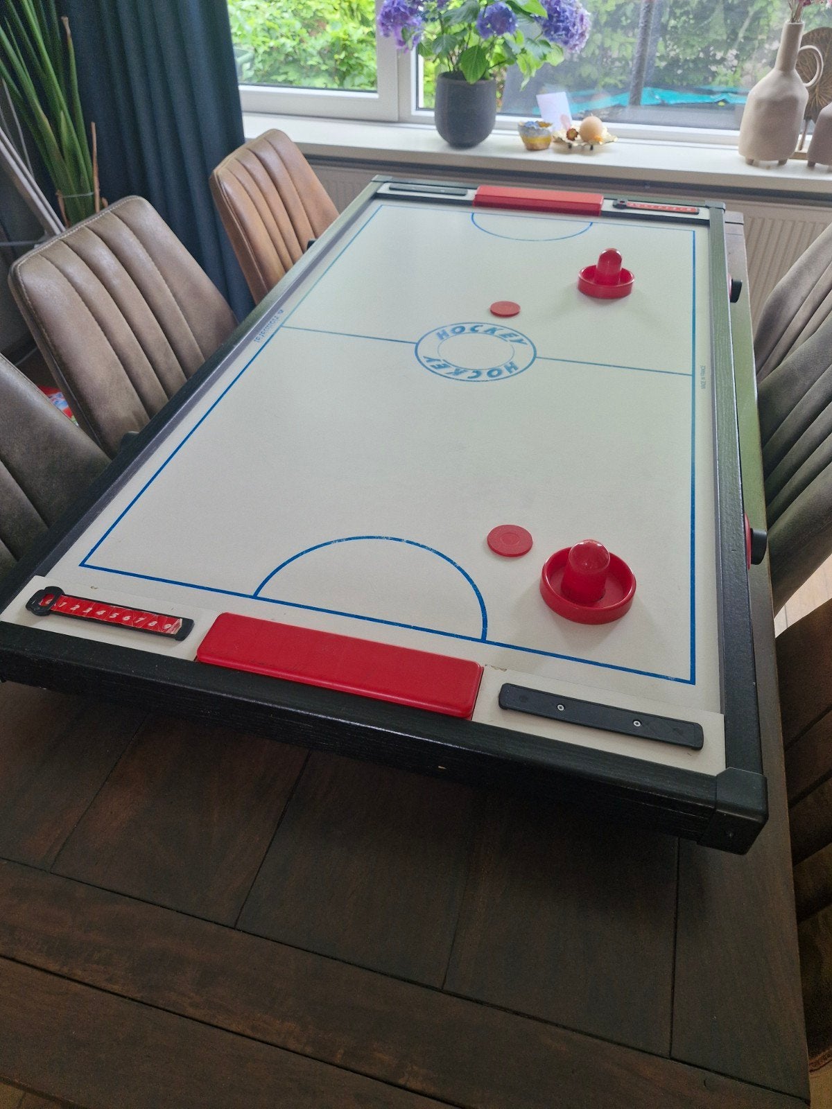 biljarttafel en airhockey tafel in 1, Ophalen, Gebruikt, Biljarttafel
