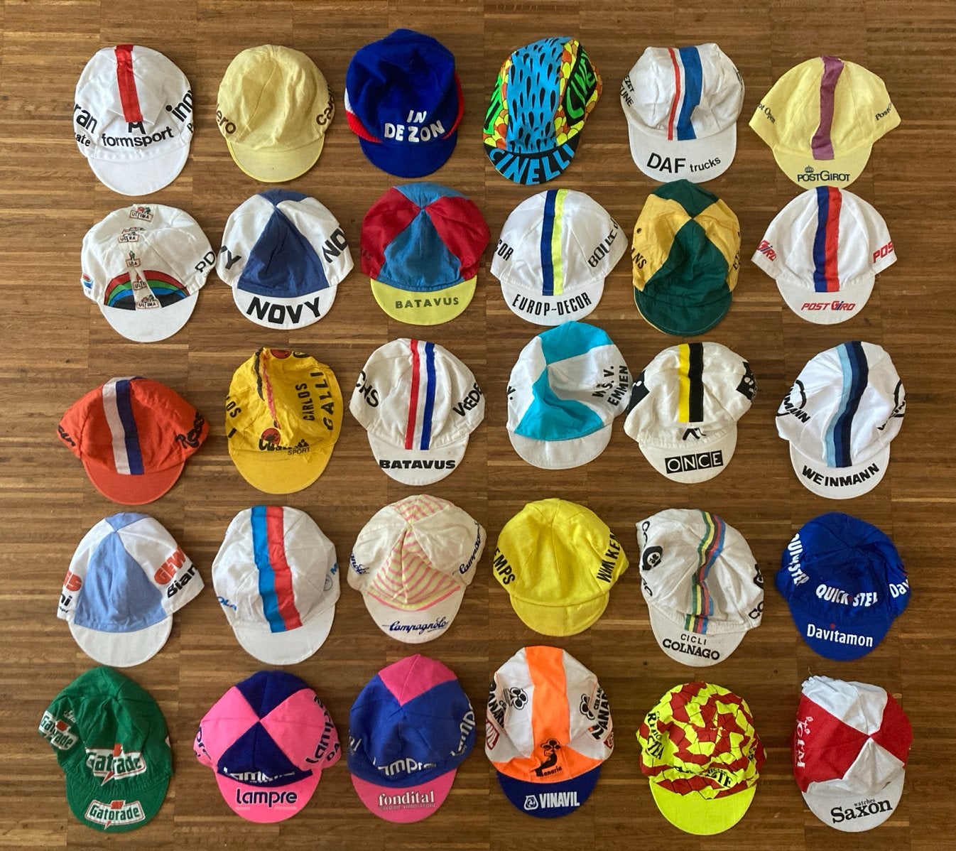 Vintage Wielerpetjes - Diverse Teams en Merken, Fietsen en Brommers, Gebruikt, Heren, Agu NL, Overige maten