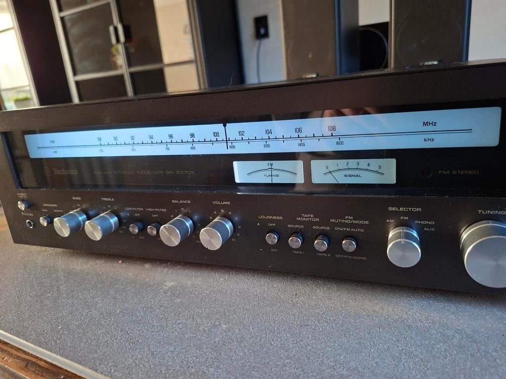 Technics SA-5370K  Versterker/ Receiver werkt prima, Gebruikt, 60 tot 120 watt, Stereo, Ophalen