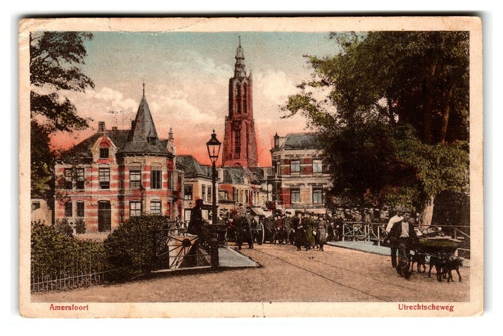 Amersfoort, Utrechtscheweg. (Hondenkar), Verzenden, Voor 1920, Gelopen, Utrecht
