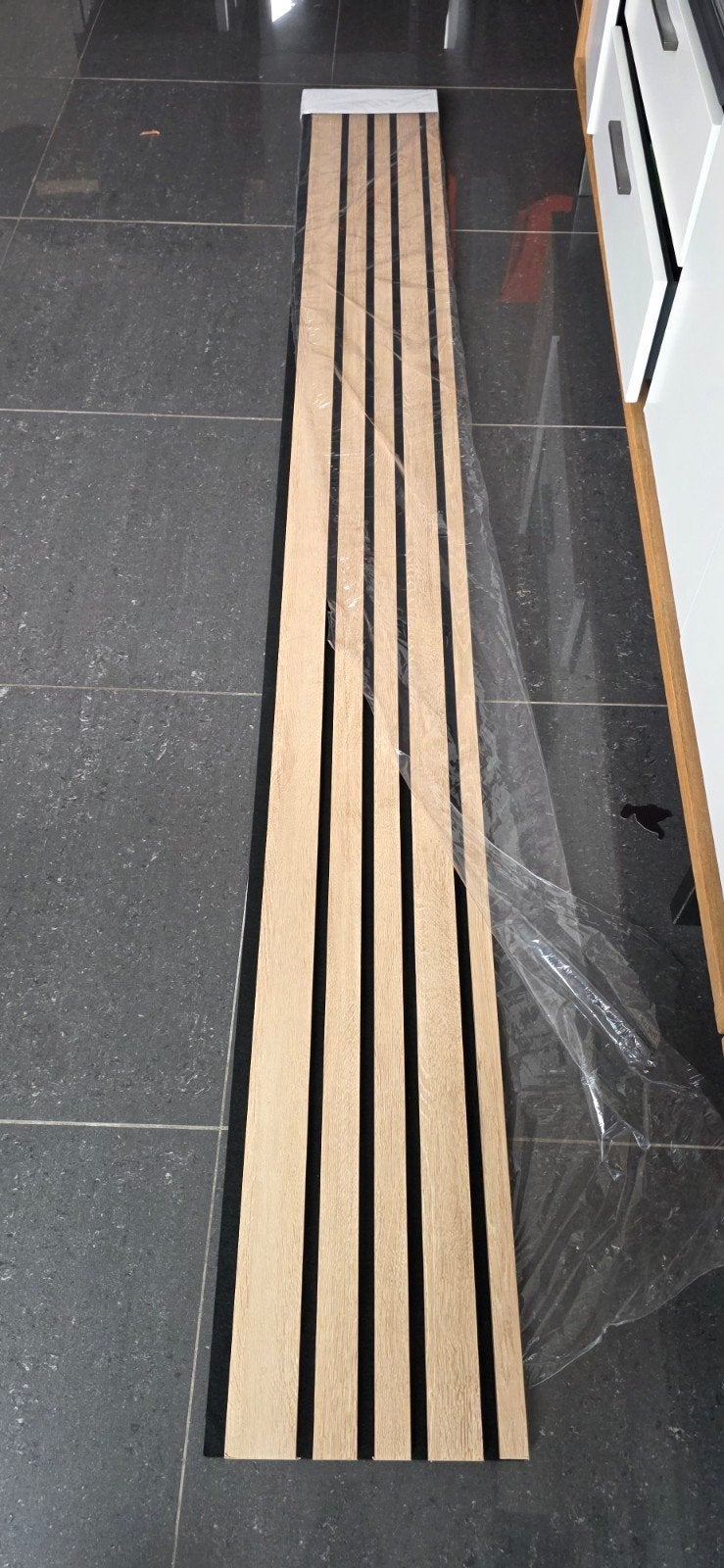 Houten lattenwand - decowall - Eiken - Nieuw 30cm, Ophalen, Nieuw