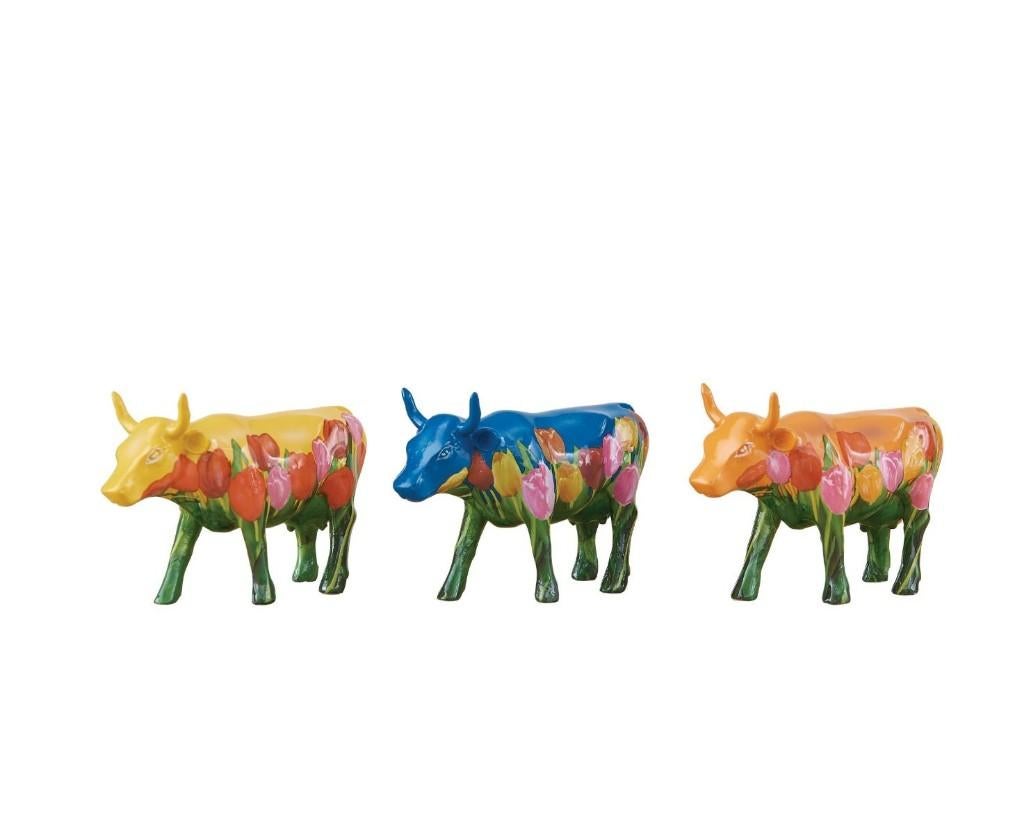 Nieuw Cow Parade koe Art Pack Tulips/Netherlands 3-pack., Ophalen of Verzenden