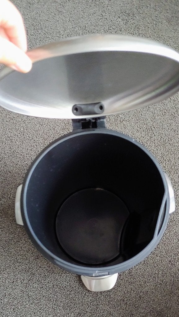 Eko prullenbak 20L, Met pedaal, Verzenden, Zo goed als nieuw, Rvs