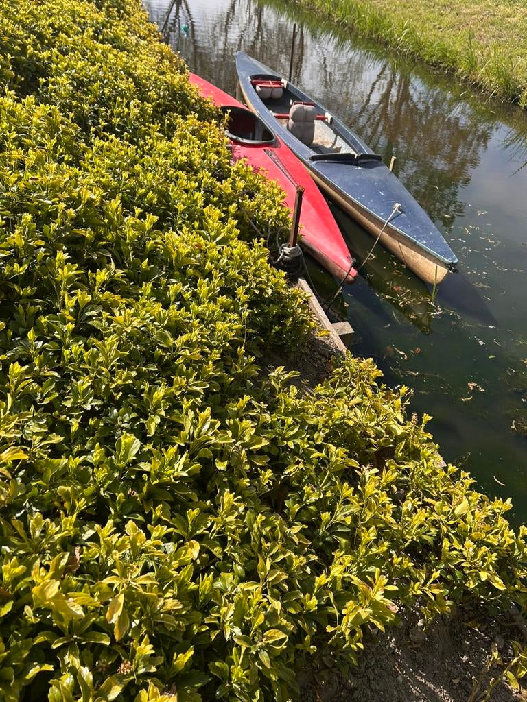 2 en 1 persoons kano personen boot blauw peddels, Ophalen, Gebruikt, Met peddels, Twee personen