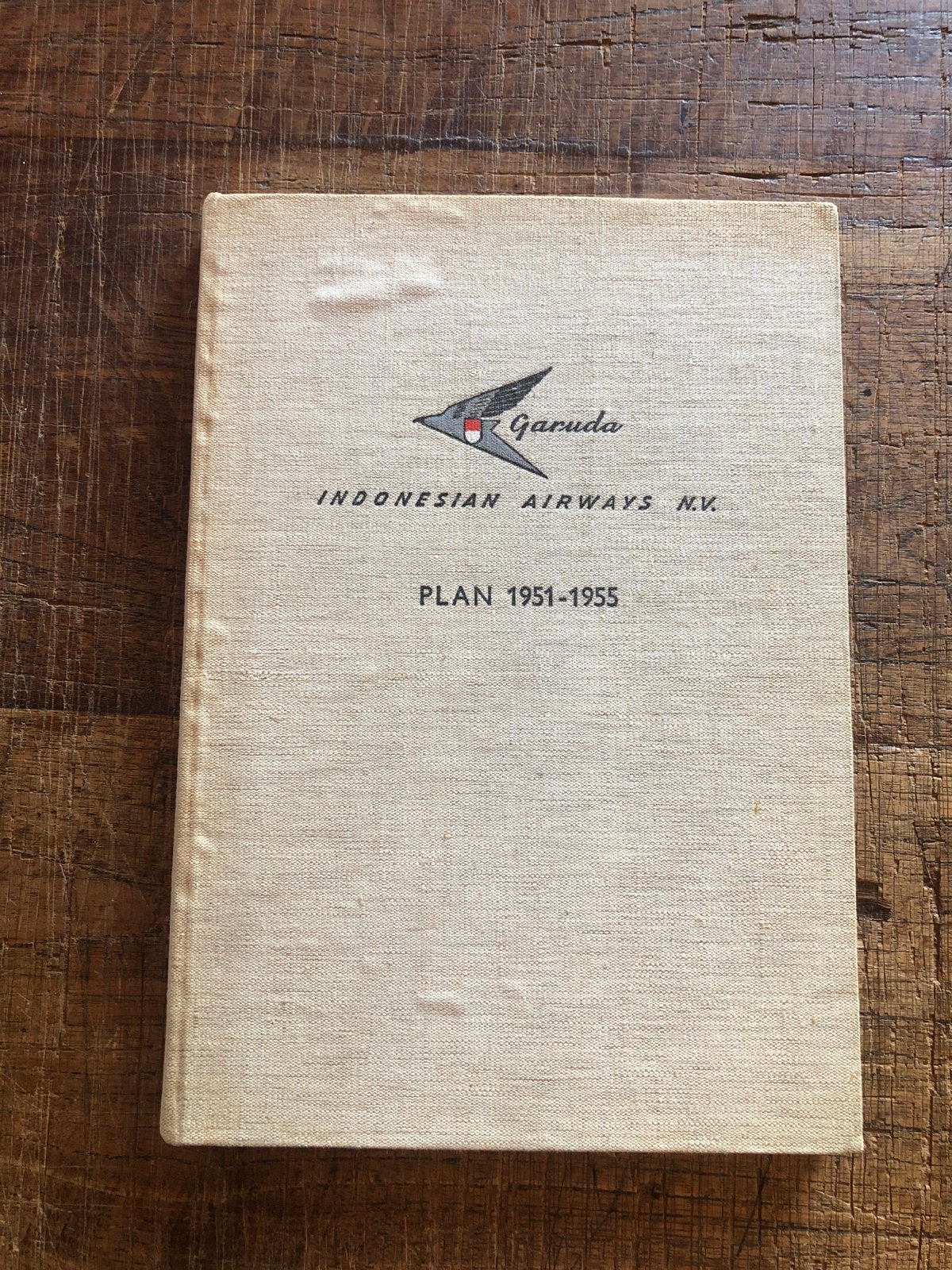 Garuda Indonesian Airways Plan 1951-1955 (Zeldzaam), Ophalen of Verzenden, Gelezen, Overige onderwerpen