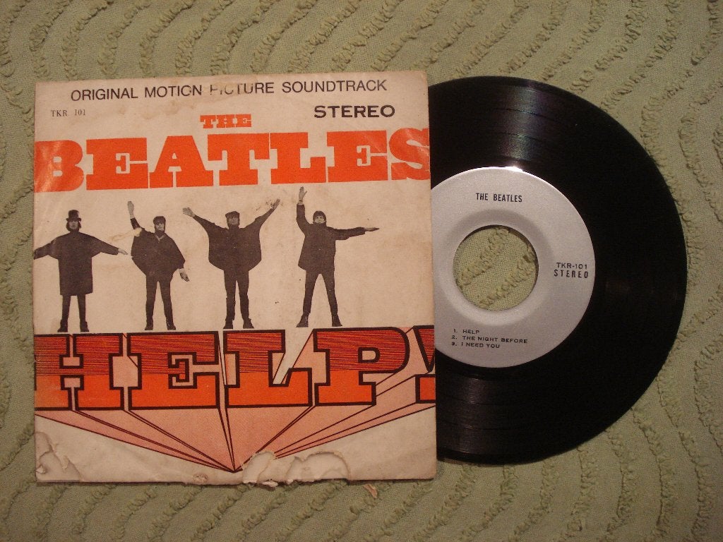 The Beatles 7" Vinyl EP: ‘Help!’ (Thailand) Ticket to ride, Gebruikt, 7 inch, Ophalen of Verzenden, EP