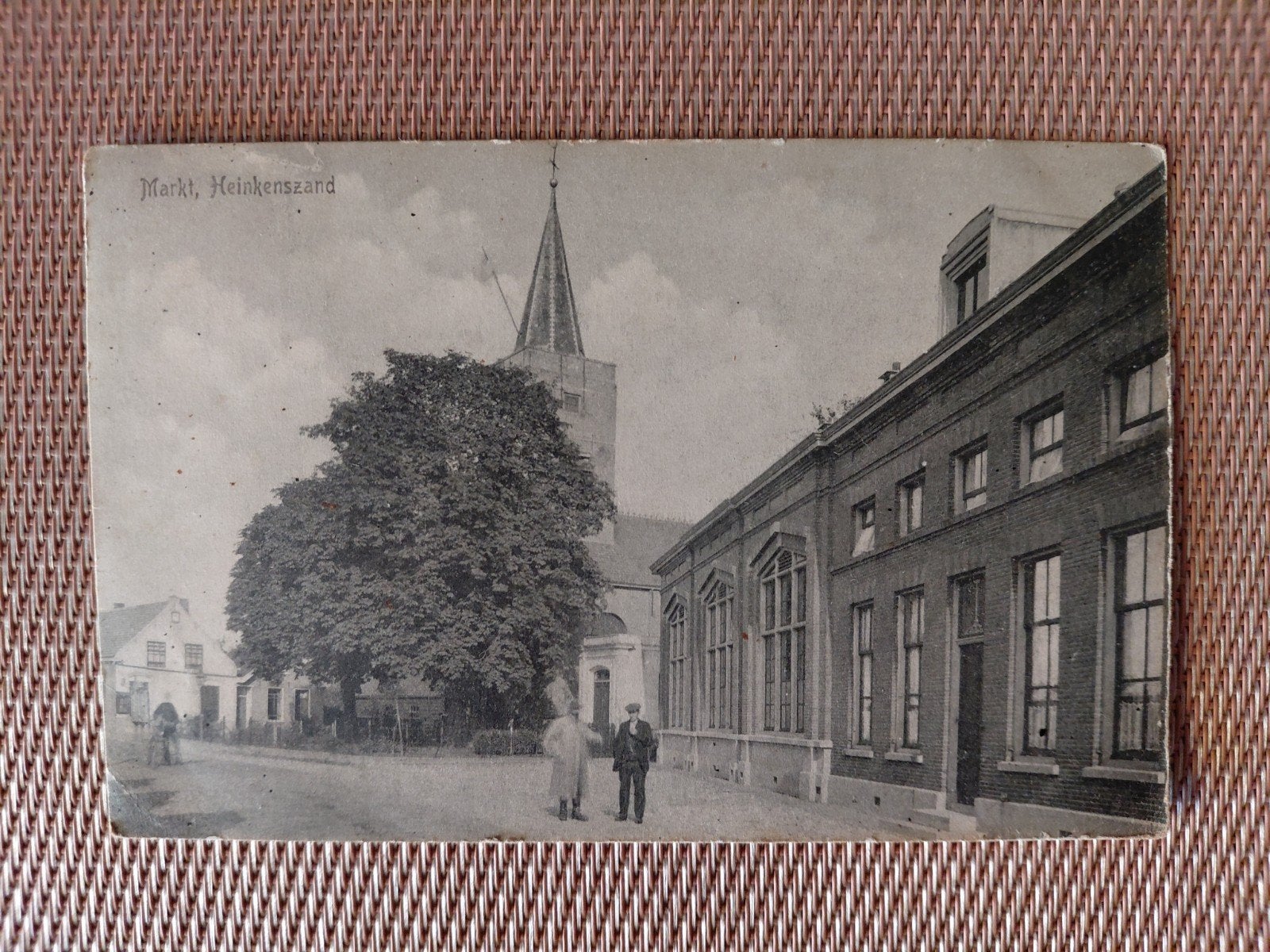 Oude ansichtkaart Markt Heinkenszand. Rond 1935 of eerder, Ophalen of Verzenden, Voor 1940, Zo goed als nieuw