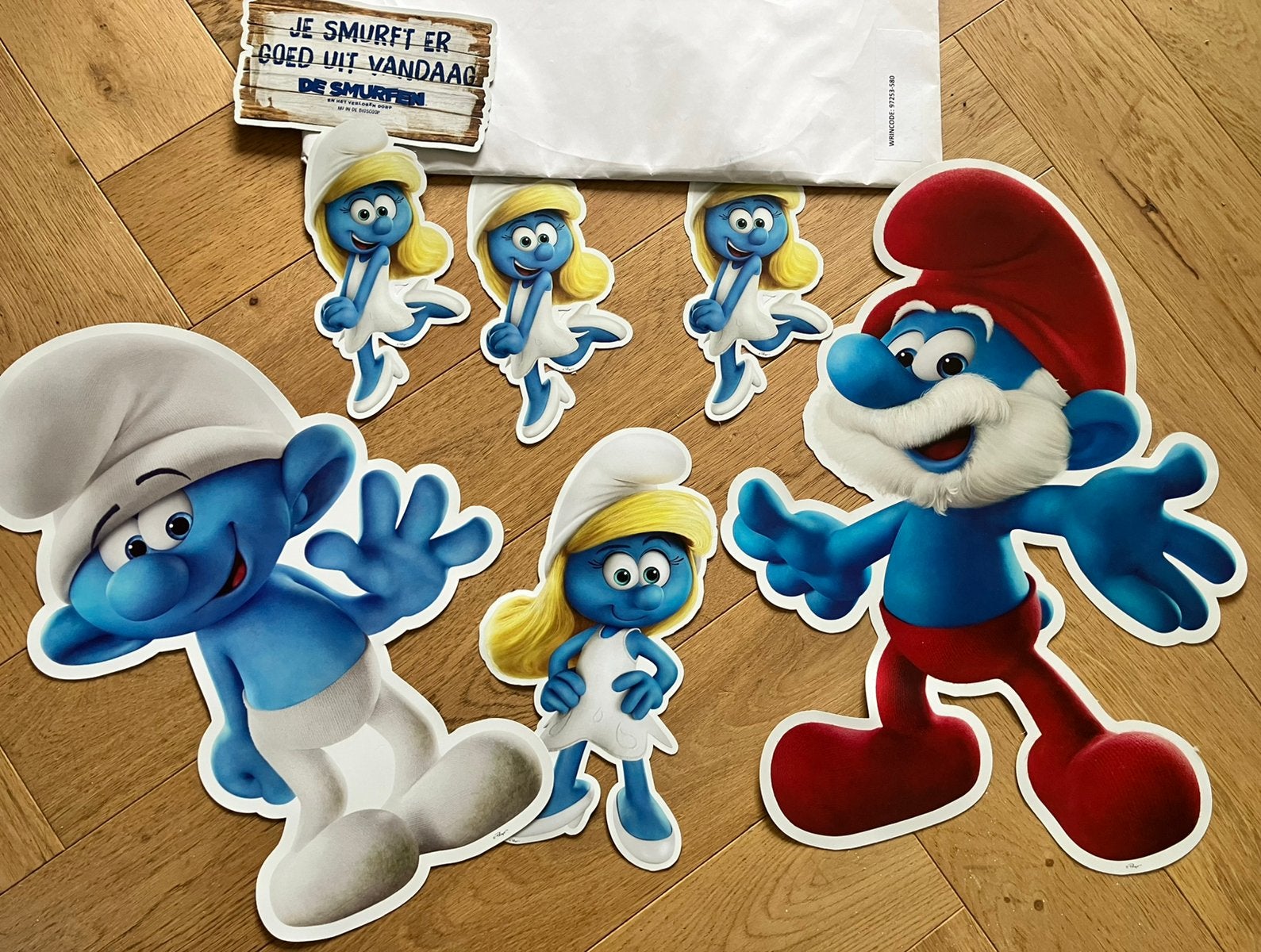 Stickerset Smurfen NIEUWE Set Raamstickers wandstickers, Ophalen of Verzenden, Nieuw, Verschillende Smurfen, Overige typen