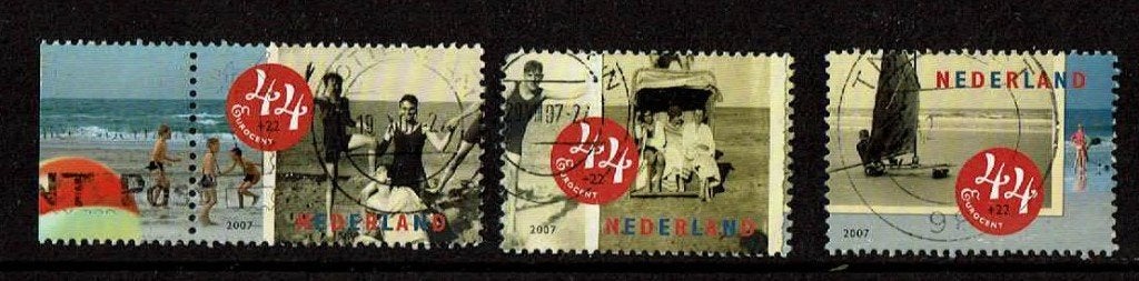 Nederland NVPH 2498 a t/m c gestempeld 2, Verzenden, Na 1940, Gestempeld