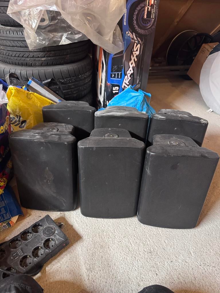 Jamo Indoor/Outdoor 8A speakers - Set van 6, Audio, Tv en Foto, Luidsprekers, Gebruikt, Ophalen of Verzenden, Minder dan 60 watt
