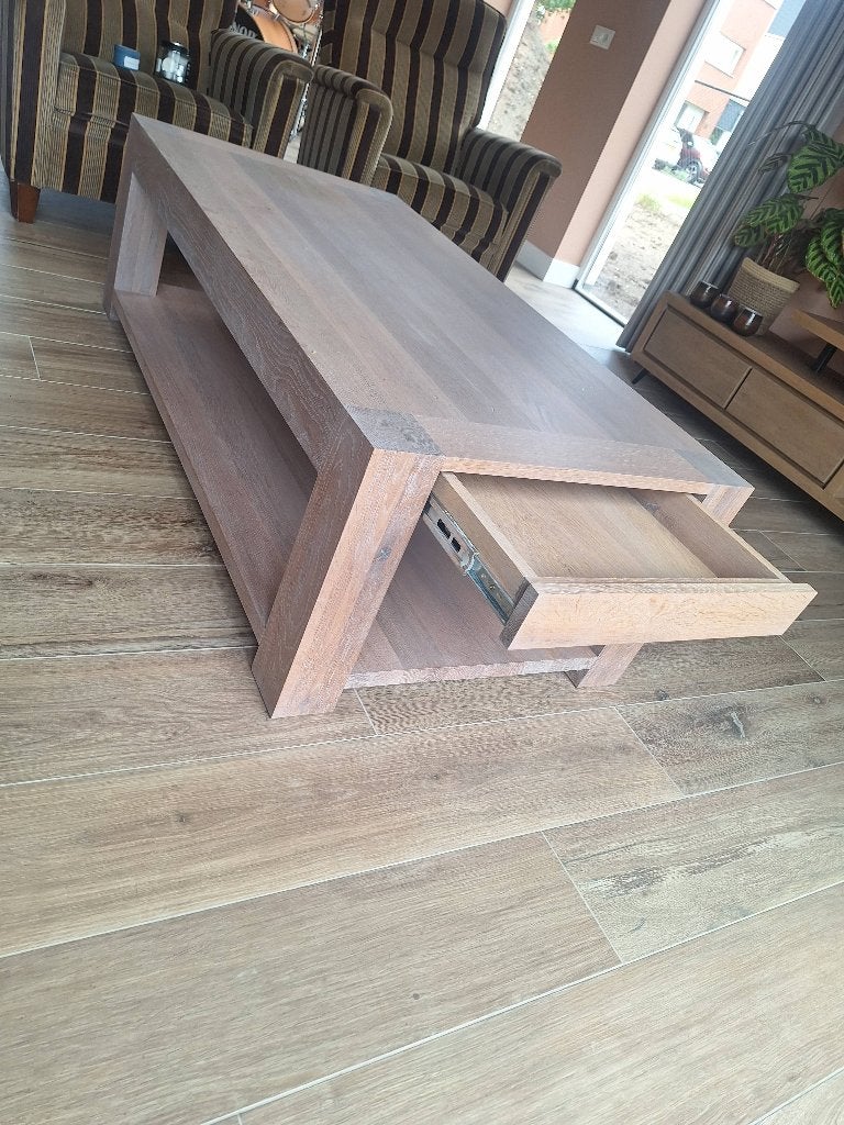 Salontafel, Ophalen, Gebruikt, 100 tot 150 cm, Kersenhout